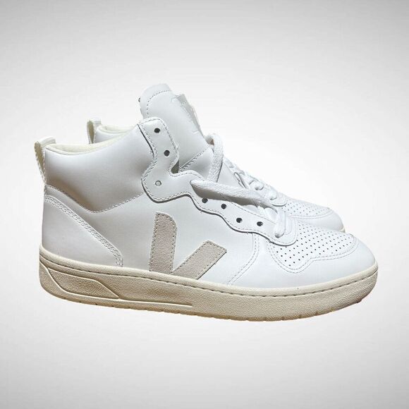 VEJA SNEAKER WOMEN'S 8.5 V-15 MID TOP SHOES EXTRA/ WHITE 40 EU - Picture 1 of 10